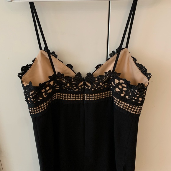 Theory Melaena Black Crochet Tank Top - Black/ Nude - Picture 5 of 7